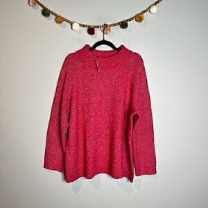 NWT Talbots pink mock neck sweater